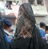 Semana Santa, Malaga/Spanien – Prozessionen: Tronos, Heiligenfiguren